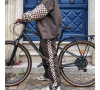 Pantalon de pluie Poule Party adulte Damier Kaki ( Damiers Kaki / Unique )