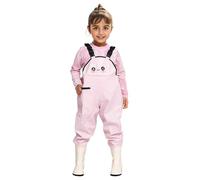 Pantalon de Pluie pour Enfants Vêtements Imperméables Boue Coupe-Vent avec Poches d'extérieur Sport Pantalons