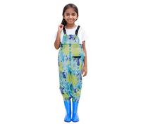 Pantalon de Pluie pour Enfants Vêtements Imperméables Boue Droit avec Poches d'extérieur Barboteuse Printemps, té, Automne, Hiver