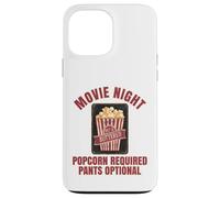 Pantalon de popcorn requis pour soirée cinématographique Coque pour iPhone 13 Pro Max