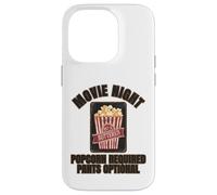 Pantalon de popcorn requis pour soirée cinématographique Coque pour iPhone 14 Pro