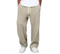 Pantalon de printemps et de mode pour homme - Coupe large - Coupe droite - Coupe large - Coupe-vent, kaki, 4XL