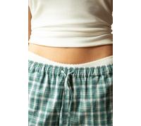 Pantalon de pyjama à carreaux en coton - Rosetta - L - Emerald - Femme - Etam