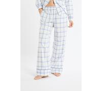 Pantalon de pyjama à carreaux en coton - Willy - M - Bleu - Femme - Etam