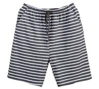 Pantalon de pyjama à imprimé rayé pour homme, vêtements de nuit, cordon de serrage, taille élastique, short de sport avec poches, doux et confortable, pantalon de nuit tendance, pantalon court pour