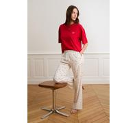 Pantalon de pyjama à motifs cœurs - Bandana - M - Ecru - Femme - Etam