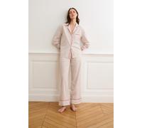 Pantalon de pyjama à rayures avec coton - Beguin - XL - Ecru - Femme - Etam