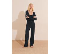 Pantalon de pyjama avec boutons - Rita - S - Marine - Femme - Etam