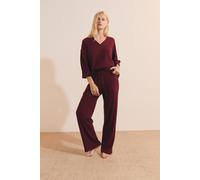 Pantalon de pyjama côtelé - Berenice - M - Grenat - Femme - Etam