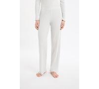 Pantalon de pyjama droit côtelé en coton - Coly - M - Grey - Femme - Etam