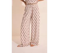 Pantalon de pyjama élastiqué à motifs - Kael - S - Ecru - Femme - Etam