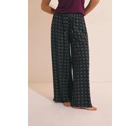Pantalon de pyjama élastiqué à motifs - Nocturne - XS - Kaki - Femme - Etam