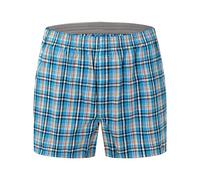 Pantalon de pyjama en coton à carreaux pour homme - Vêtement de nuit uni à carreaux écossais - Vêtement de nuit pour homme - Vêtement de détente avec poches, bleu ciel, XXXXXL