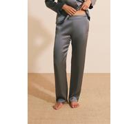 Pantalon de pyjama en soie - Pearly - L - Bleu - Femme - Etam