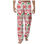 Pantalon de pyjama Noël pour homme avec poches à cordon serrage Pantalons chez les hommes Casual la mode et confortable