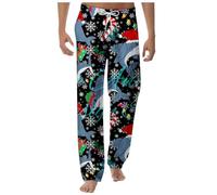 Pantalon de pyjama Noël pour homme avec poches à cordon serrage Pantalons chez les hommes Casual la mode et confortable