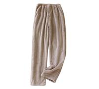 Pantalon de pyjama pour femme - Hiver long - Pantalon de pyjama pour femme - Polaire épaisse - Pantalon de pyjama chaud en flanelle - Élégant - Moelleux - Pantalon en polaire épais - Pantalon de