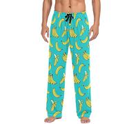 Pantalon de pyjama pour homme avec poches, Multi- Banane, L