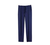 Pantalon De Pyjama pour Homme Loose Modal Pantalon De Pyjama pour Homme Pantalon D’Accueil Casual Loose, Navy, L
