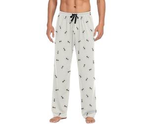 Pantalon de pyjama pour homme motif fourmi monochrome, Comme indiqué sur la photo, XL