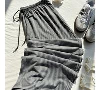 Pantalon de pyjama rayé noir et blanc grande taille, décontracté avec cordon de serrage, adapté pour l'automne/l'hiver, Noël, Nouvel An, Thanksgiving, fête, mariage, plage, remise de diplôme, chic, él