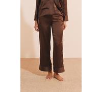 Pantalon de pyjama satiné à motifs - Artlight - S - Brown - Femme - Etam