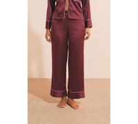 Pantalon de pyjama satiné à motifs - Artlight - S - Pourpre - Femme - Etam