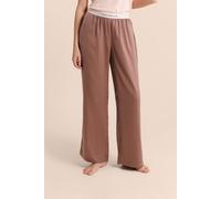 Pantalon de pyjama taille élastique "move, smile, sleep - Ariane - L - Chocolat - Femme - Etam