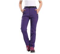 Pantalon de Randonnée Doublé Imperméable pour Femme - Extérieur, Loisirs en Coton, Hiver Punch, Softshell, Ski