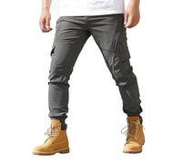 Pantalon De Randonnée Homme Cargo Chantier Chasse Tactique Militaire Pantalon De Travail Homme avec Multi-Poches Extensible Confortable Couleur Unie D'extérieur Sport