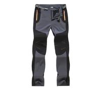 Pantalon de randonnée imperméable et coupe-vent avec poches multiples pour la marche et le cyclisme - Pantalon de marche léger et résistant à l'eau - Taille élastique - Pantalon décontracté pour