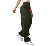 Pantalon De RandonnéE Pour Femme Extensible Et Respirant Taille Haute Avec Ceinture RéGlable Coupe Wide Leg Pour Liberté De Mouvement Poches Parfait Pour Trekking, Voyage Ou Style Streetwear