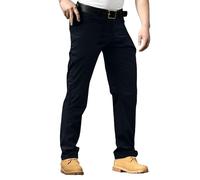 Pantalon de randonnée pour homme - Durable - Multi-poches - Résistant à l'eau - Vêtement de travail pour le camping, le trekking et les activités de pêche, Noir , XXL