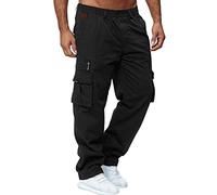 Pantalon de randonnée softshell pour homme - Toutes saisons - Décontracté - Toutes les couleurs unies - Mode - Jambe droite - Fitness - Poches de sport - Pantalon de ski - Grandes tailles, Noir , XL