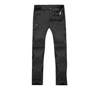 Pantalon de randonnée zippé pour Homme - Léger et Respirant - Séchage Rapide - Zip Off de Trekking Amovible - Pantalon Fonctionnel Extensible - pour l'été - pour l'extérieur