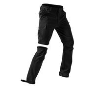 Pantalon de randonnée zippé pour homme, pantalon de marche extensible à séchage rapide, convertible en short multifonctionnel, pantalon cargo léger et imperméable pour le camping, la pêche, les