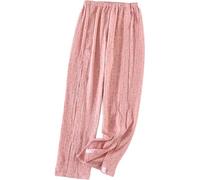 Pantalon de Rééducation Pantalon de Patient Pantalon de Rééducation Vêtements de Paralysie pour les Personnes Âgées à Mobilité Réduite(Women Pink,L)