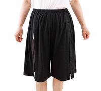 Pantalon de rééducation pour homme - Vêtement de patient - Ouverture latérale intégrale - Pantalon de survêtement boutonné - Idéal pour la rééducation et les soins - Short court en modal - Vêtement de