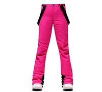 Pantalon de ski à bretelles pour femme, pantalon d'hiver Softshell pour l'extérieur, la planche à neige, coupe athlétique, salopette isolée en microfibre et résistant à la neige pour l'hiver