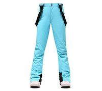 Pantalon de ski à bretelles pour femme, pantalon d'hiver Softshell pour l'extérieur, la planche à neige, coupe athlétique, salopette isolée en microfibre et résistant à la neige pour l'hiver