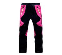 Pantalon De Ski Enfant Garçon Filles Chic Pas Cher Outdoor Hiver 2-12 Ans Pantalon Garçon Taille Elastique Chaud Imperméable Softshell Thermique Pantalon De Randonnee Montagne (Black, 7-8 Years)