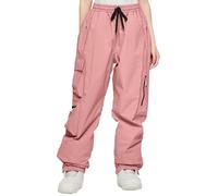Pantalon De Ski Femme Imperméable, Pantalons De Sport Femme, Slacks Cordon De Serrage Trouser Couleur Unie Décontracté Survêtement Multi-Poches Pantalon Chic Polyvalent Slacks Polyester Trouser