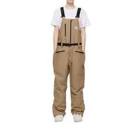 Pantalon de ski pour femme, pantalon de ski extra long pour femme, salopette isolée pour l'extérieur, résistant à l'eau, coupe-vent, avec plusieurs poches, classique et confortable, fermeture éclair