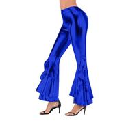 Pantalon De Soirée Cocktail Paillette Femme Disco Vetement Annee 80 Métallique Leggings Collant Dore Deguisement Ensemble Chic Et Elegant Fete Brillant Haute Taille Déguisement Année Éléphant