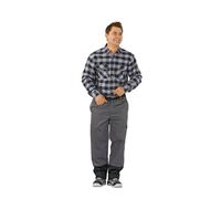 PLANAM Pantalon à ceinture de soudage Weld Shield taille 56 gris/noir 84 % co...