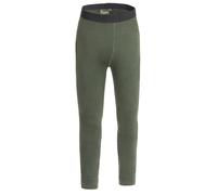 Pantalon de sous-vêtement Pinewood Abisko Merino Base Layer femme Vert mousse foncé S