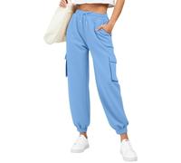 Pantalon De Sport à Cordon pour Femme - Bandes MolletièRes ZippéEs - Tissu Respirant Stretch - Poches SéCuriséEs - Style Urbain Technique - Coupe AjustéE - pour Running/Voyage