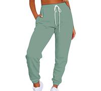 Pantalon de sport de plein air pour femme - Pantalon de détente épais avec poches - Confortable - Doux et épais - Pantalon cargo décontracté à jambe droite avec poches - Pantalon de survêtement