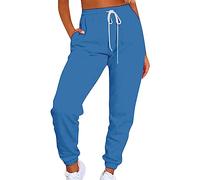 Pantalon de sport de plein air pour femme - Pantalon de détente épais avec poches - Confortable - Doux et épais - Pantalon cargo décontracté à jambe droite avec poches - Pantalon de survêtement