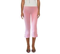 Pantalon de Sport Décontracté Pantalon Court décontracté Femme élastique nœud évasé Fendu tempérament (M)